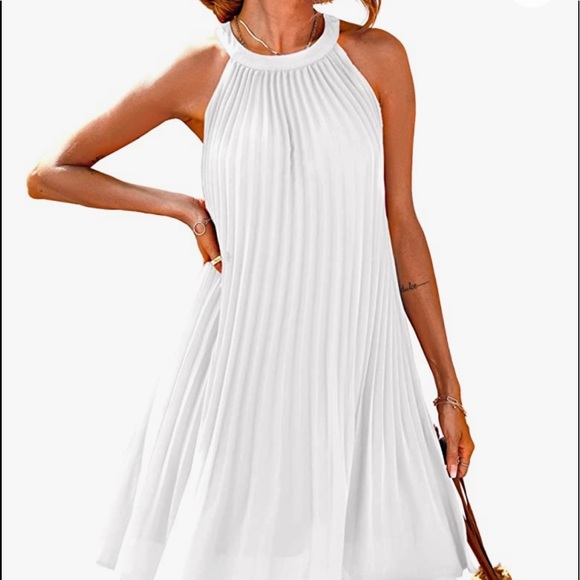 Pretty Garden Dresses & Skirts - PRETTYGARDEN Women's Halter Neck Sleeveless Mini Dress